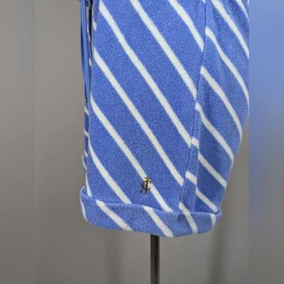 Juicy Couture Terrycloth Romper – XS Strapless Drawstring Blue Stripe - Picture 5 of 9
